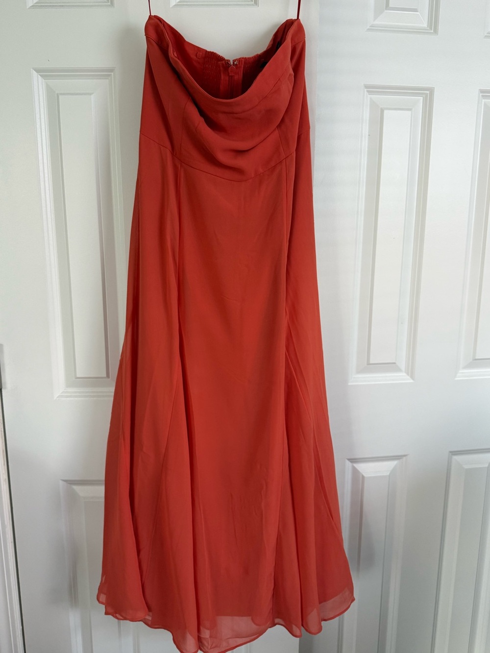 Abercrombie & Fitch Strapless A-Line Midi Dress w/ Removable Straps